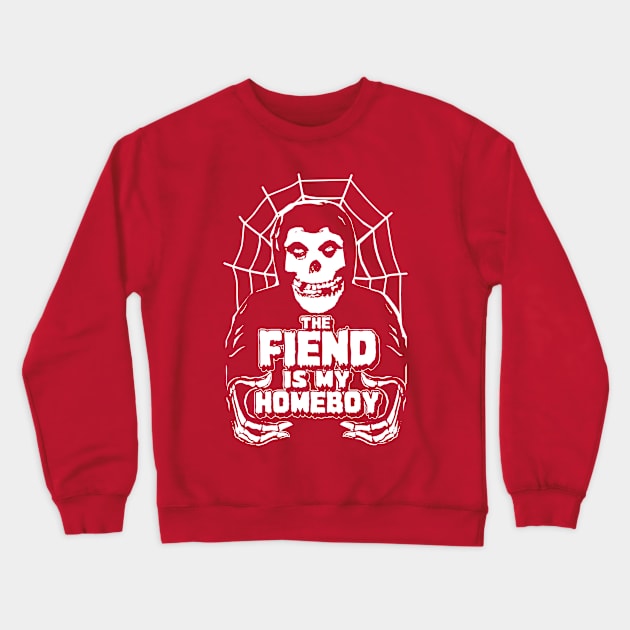 Crimson Homeboy Crewneck Sweatshirt by blinky2lame